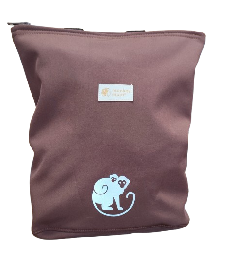 Petit sac à dos softshell pour enfant Monkey Mum® - Marron