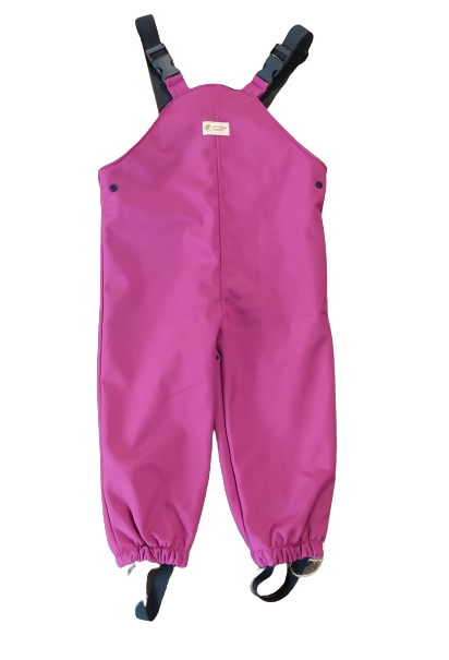 Monkey Mum® Pantalon salopette softshell avec membrane - Framboise juteuse