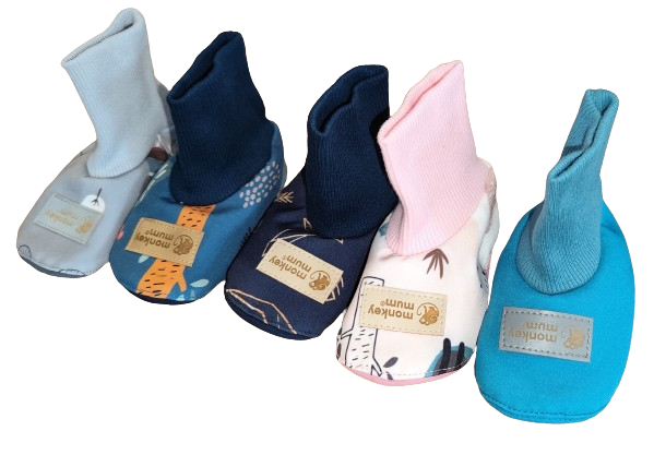 Monkey Mum® Chaussons softshell avec membrane - Constellation des dinosaures