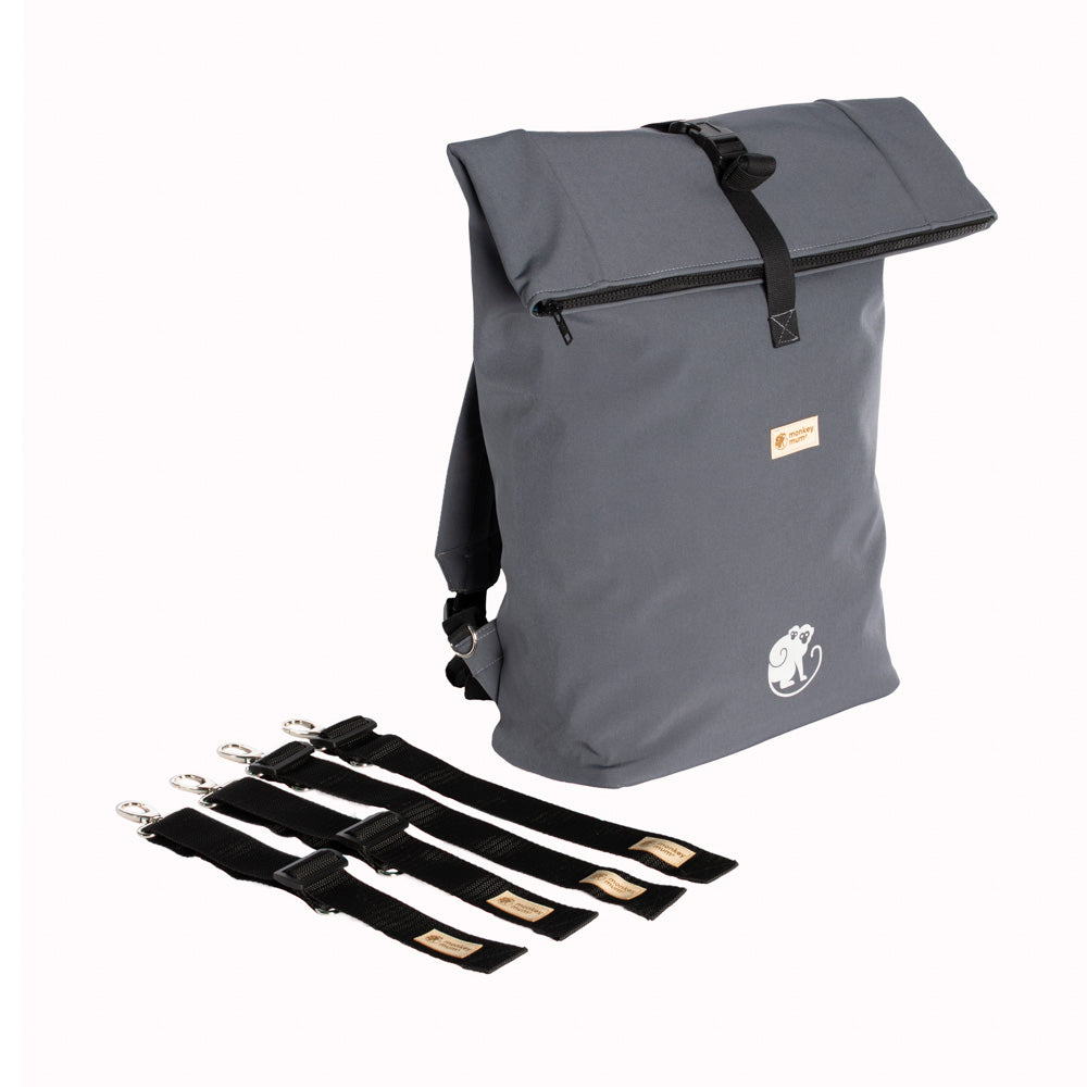 Monkey Mum® Sac à dos intégré en softshell pour porte-bébé Carrie - Voyage mystérieux