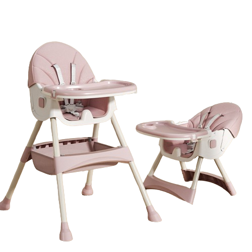 Chaise haute pour enfants 2 en 1 Comfort - Rose