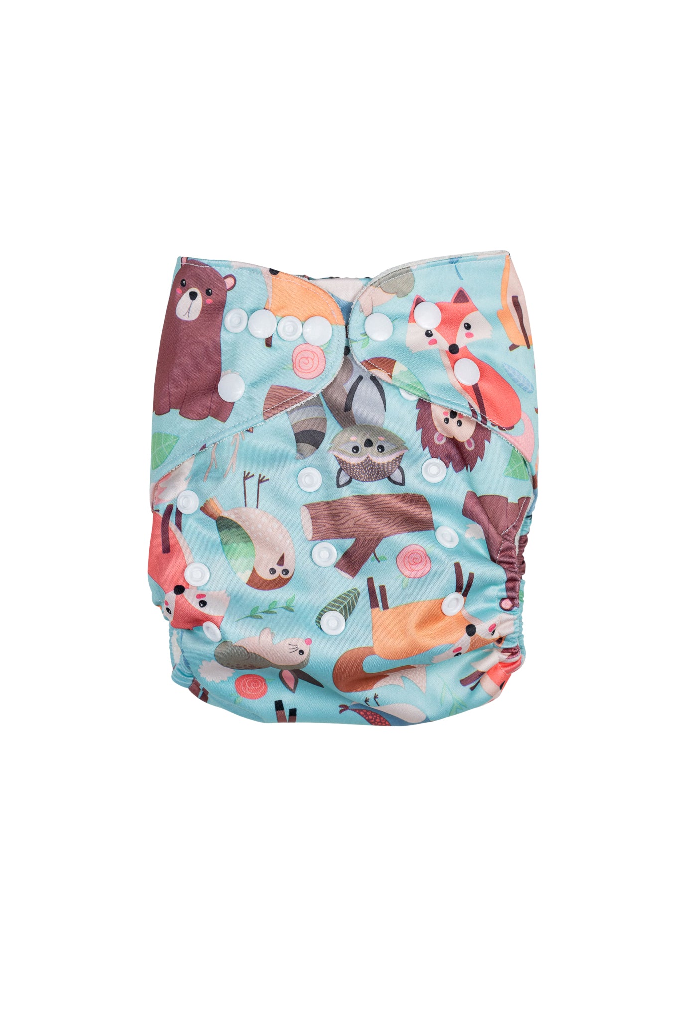 Couche lavable évolutive en bambou - Animaux de la forêt