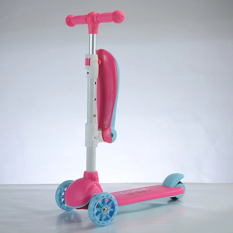 Trottinette pour enfants avec siège - 3 en 1 - Jaune - PIÈCE D’EXPOSITION