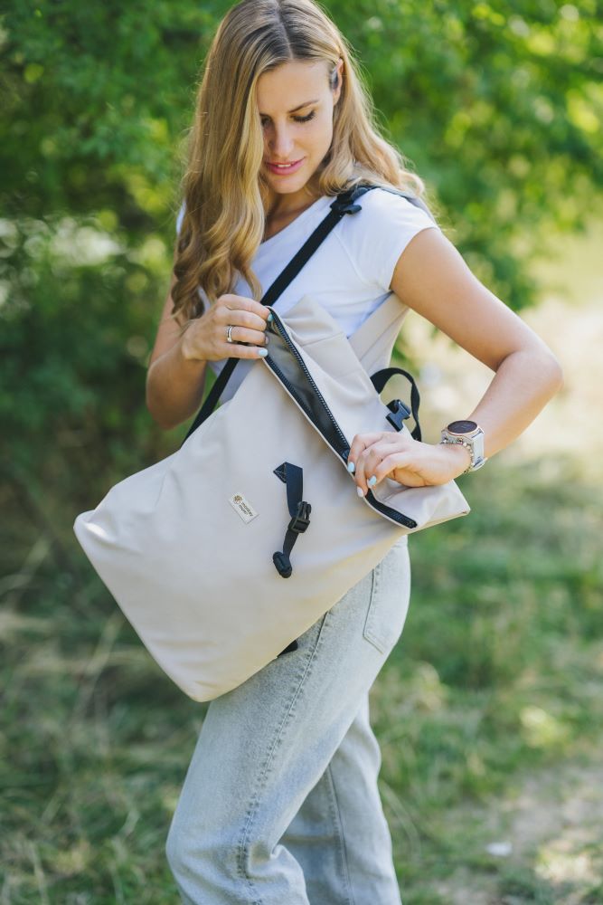 Monkey Mum® Sac à dos intégré en softshell pour porte-bébé Carrie - Safari tour