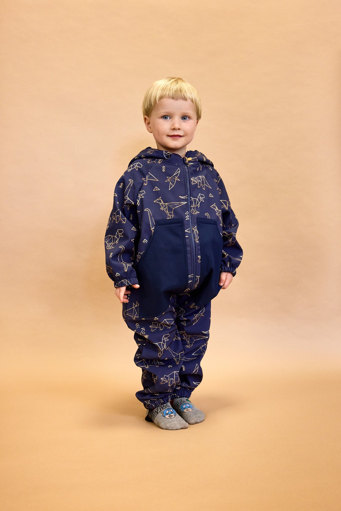Monkey Mum® Combinaison d’hiver softshell pour enfant avec laine d’agneau - Veillée de conte de fées, 2e qualité - taille 62/68