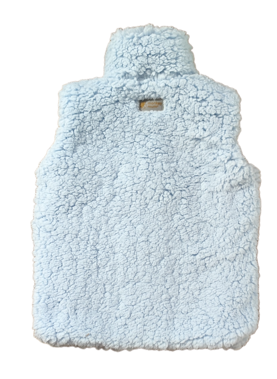 Veste en laine bouclée Monkey Mum® - Bleu clair