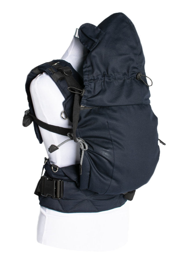 Monkey Mum® Capuche légère pour porte-bébé Carrie - Obscurité argentée