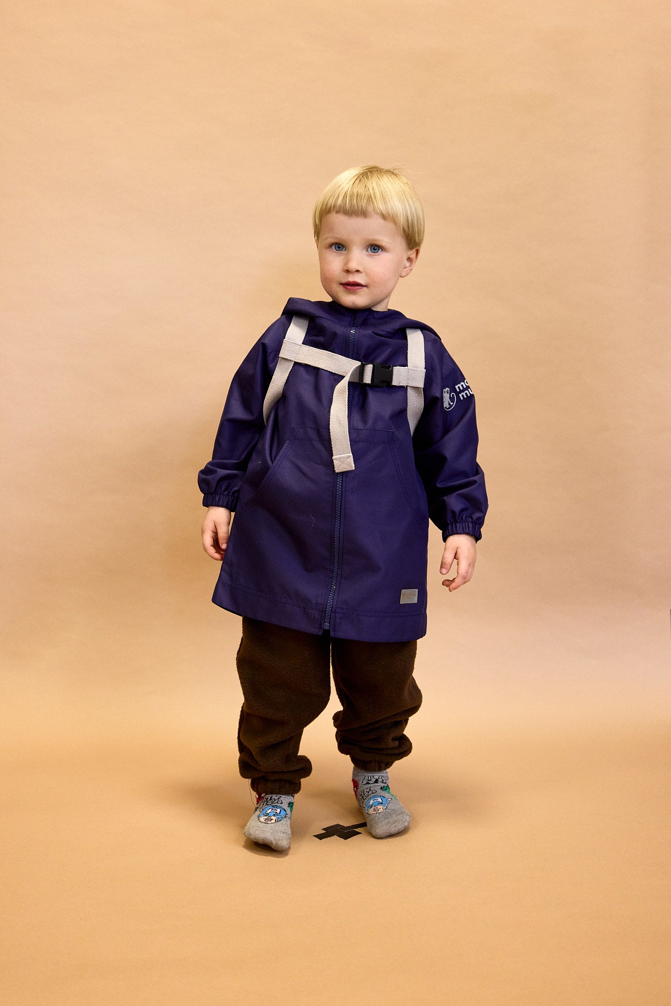 Monkey Mum® Veste coupe-vent avec manches raglan - Bleu clair