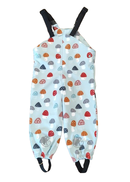 Monkey Mum® Pantalon salopette softshell avec membrane - Amanites multicolores