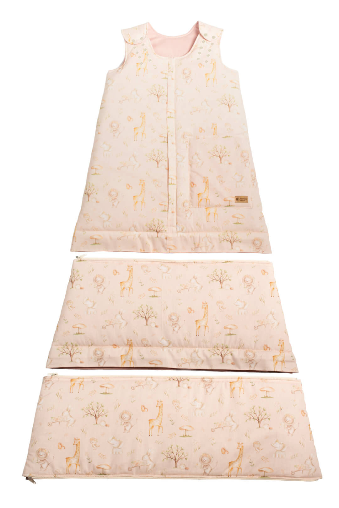 Sac de couchage évolutif d’hiver Monkey Mum® 0 - 4 ans - lot - Printemps avec des petits animaux