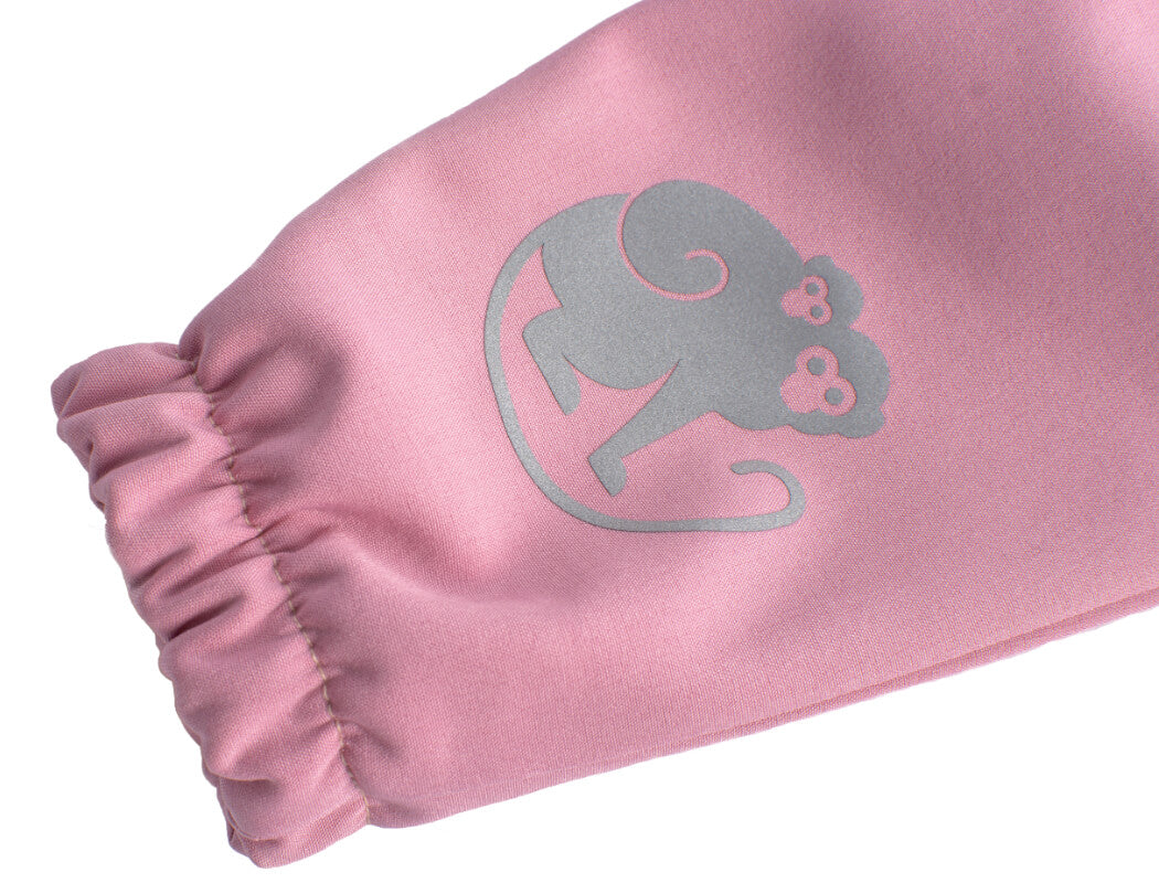 Pantalon enfant softshell avec membrane Monkey Mum® - Barbe à papa