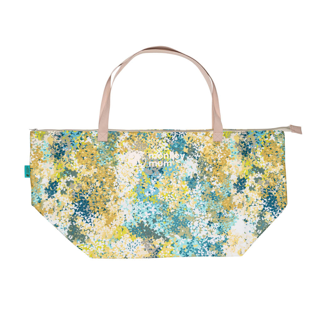 Monkey Mum® Sac de voyage en tissu pour accessoires Carrie - Prairie en fleurs