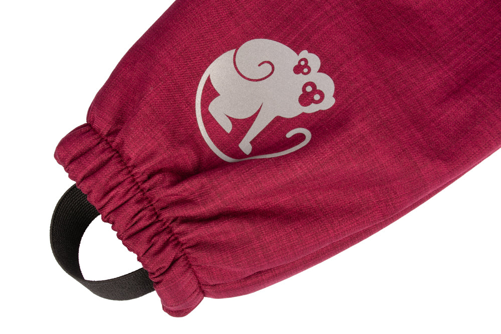 Pantalon d’hiver softshell évolutif enfant avec doublure en mouton Monkey Mum® - Petit Chaperon rouge bordeaux