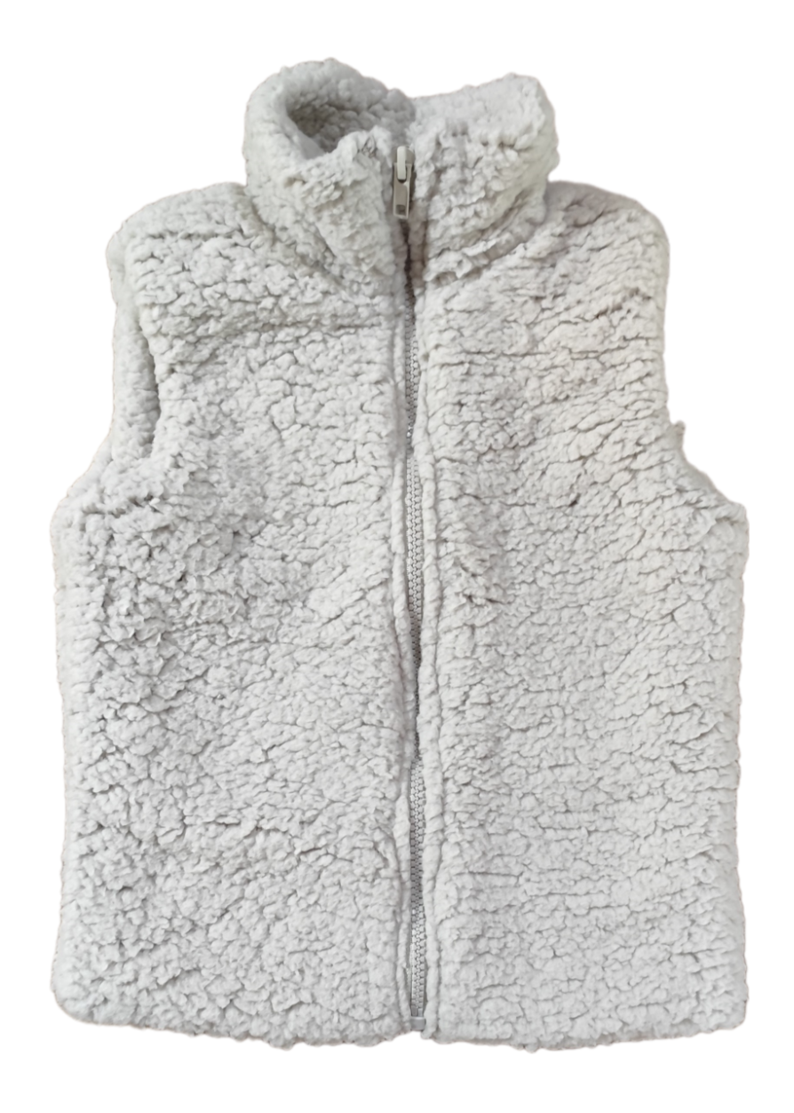 Veste en laine bouclée Monkey Mum® - Gris clair