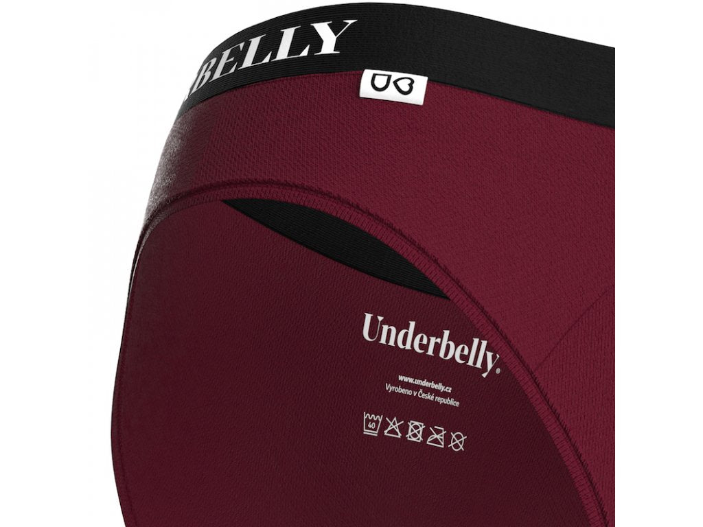 Culotte menstruelle Underbelly univers, Menstruations plus faibles - bordeaux