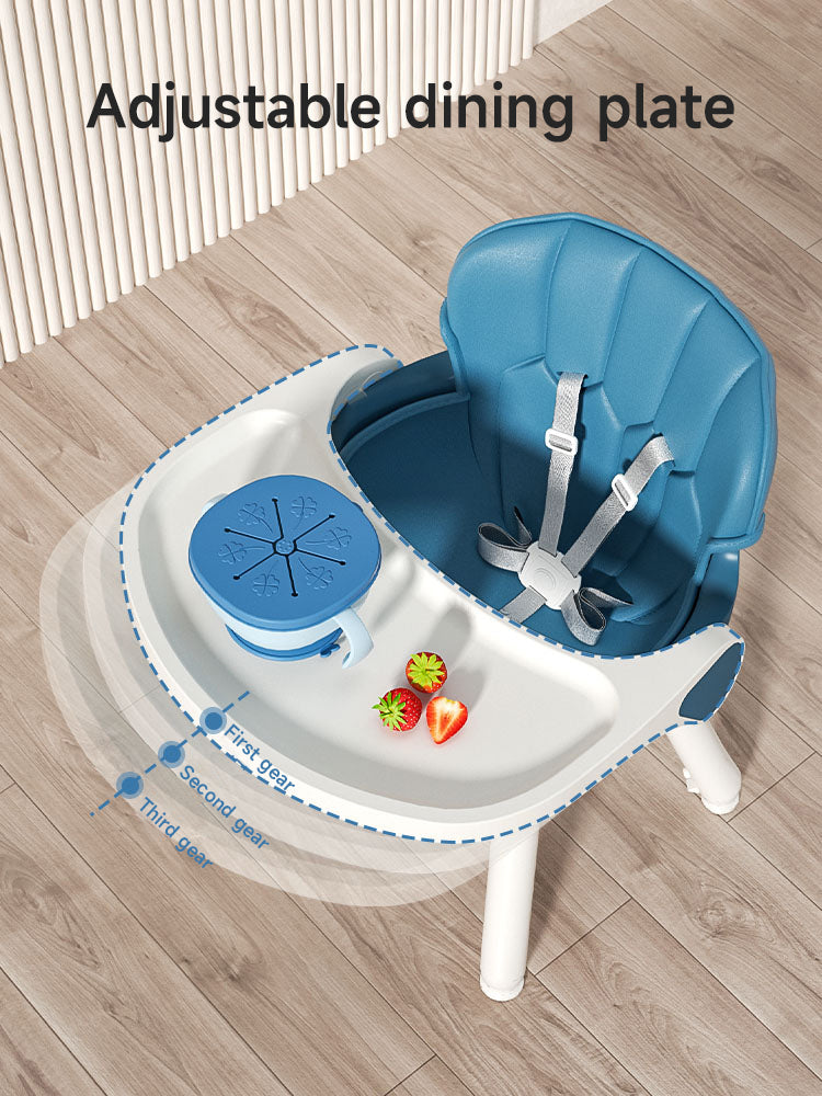 Chaise haute pour enfant 2 en 1 Grow - Bleu