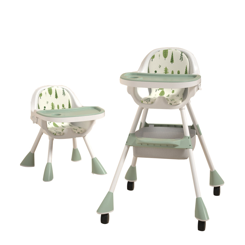 Chaise haute pour enfants 2 en 1 Simple - Matcha Green